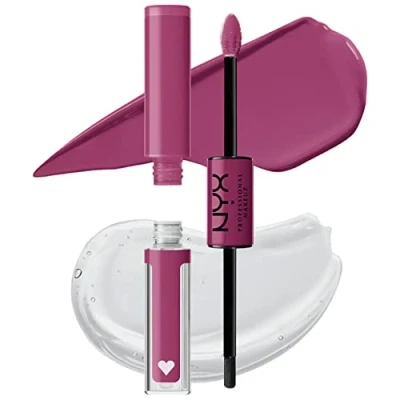 Imagen de NYX Professional Makeup Shine Loud, Pintalabios permanente con Brillo, Larga duración 16H, 27 Hottie Hijacker