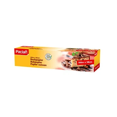 Imagen de Paclan Papel de horno (100 m x 38 cm, 100 m), color marrón