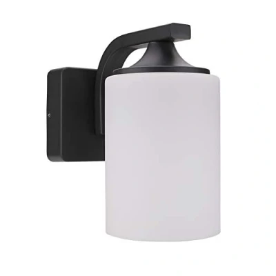 Imagen de LASIDE Aplique Pared Exterior, Antracita Aluminio E27 Vidrio de Linterna Lámpara Lampara Exterior Pared, IP44 Impermeable Luz Iluminación para Balcón, Garaje, Terrazas, Patio, Jardin