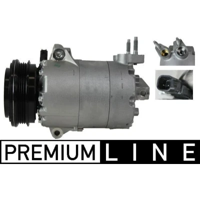 Imagen de MAHLE ORIGINAL ACP 553 000P Compresor de Aire Acondicionado 7VS16ic 12V PAG 46 YF R1234yf, R134a con junta tórica sin tornillo purga aceite