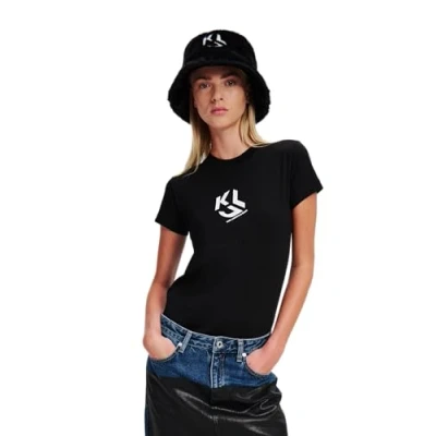Imagen de Karl Lagerfeld Jeans Monogram Camiseta estampada, Mujer, Talla: Small, Black