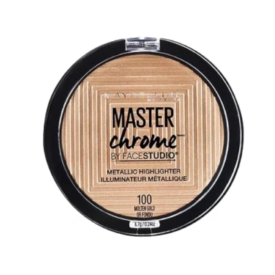 Imagen de MAYBELLINE FaceStudio Master Chrome Metallic Highlighter Molten Gold Or Fondu