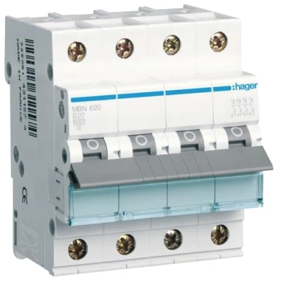 Imagen de Hager MBN620 Disyuntor (4 Pines, 20 A, 400 V)