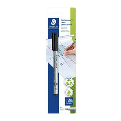 Imagen de Staedtler Lumocolor Universal 315 9 BKDA M Spitze approx. 1 MM, Non Permanent, Black