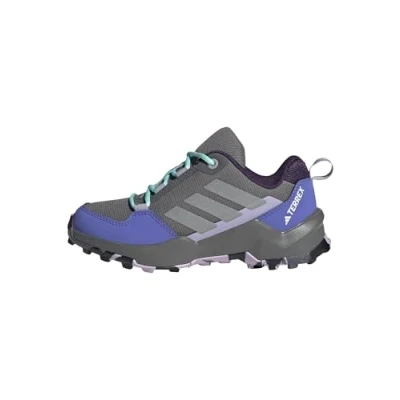Imagen de adidas Terrex AX4R Hiking Shoes, Zapatos de Senderismo Unisex niños, Grey Four/Matte Silver/Semi Flash Aqua, 28 EU