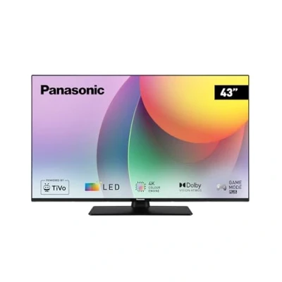 Imagen de Panasonic TB 43W60AEZ, W60 Series 43 Pulgadas 4K Ultra HD LED Smart TV, 2024, TiVo, Colour Engine, Dolby Vision y Atmos, Modo De Juego Plus, para Una Experiencia Visual Excepcional
