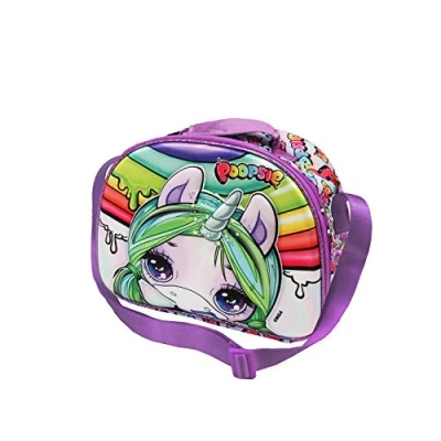 Imagen de Poopsie Slime Surprise Rainbow Bolsa Portamerienda 3D, Multicolor, 25.5 x 20 cm