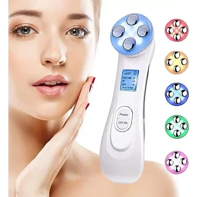 Imagen de Radiofrecuencia Facial Profesional y corporal Aparato, 6 Modos de Terapia luz LED, aparato Radiofrecuencia, Antiarrugas, Anti envejecimiento