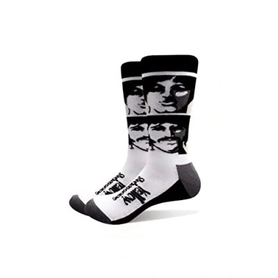 Imagen de The Beatles Calcetines Yellow Submarine Sea Of Science Monocromático para Adultos Unisex (40,5 EU, 45,5 EU) (Blanco, Negro)