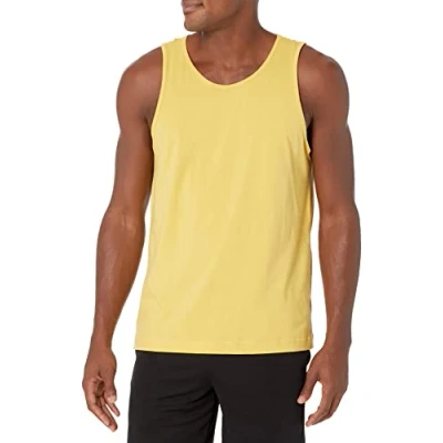 Imagen de Amazon Essentials Camiseta de Tirantes Ajuste Normal Hombre, Amarillo, XL