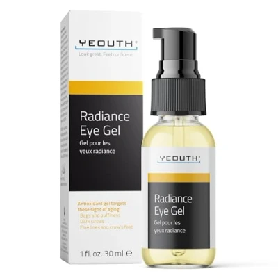 Imagen de YEOUTH Gel Para Ojos con Ácido Hialurónico, Refrescante Ojos, Hidratante Iluminador Todo Tipo de Piel, Crema Contorno 30ml
