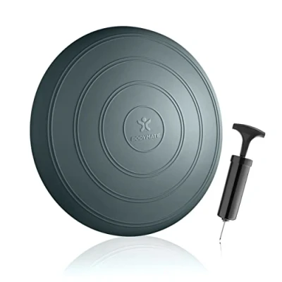Imagen de BODYMATE cojín de Equilibrio Comfort con bombín, diámetro 33 cm propioceptivo, inestable, Asiento Entrenamiento Tronco, Espalda, Fitness, rehabilitación, coordinación