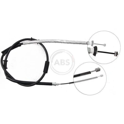 Imagen de A.B.S. K19787 Cable de Freno Mano 1673 Tambor para dirección izquierda/derecha FIAT: Punto III Hatchback