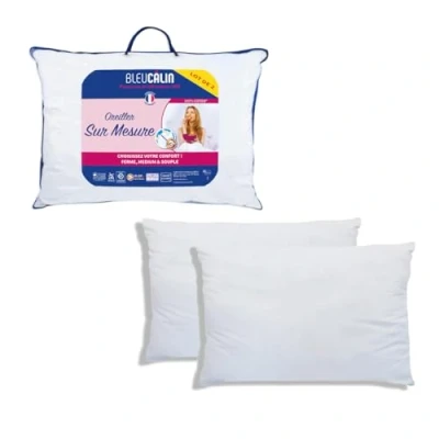 Imagen de Bleu Câlin Juego de 2 Almohadas, Ajustables, Blanco, 50x70 cm, OCRZ
