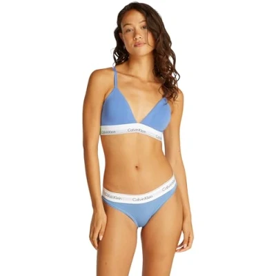 Imagen de Calvin Klein Underwear Lightly Lined Triangle Sujetador sin aros, Mujer, Talla: Small, Glacier