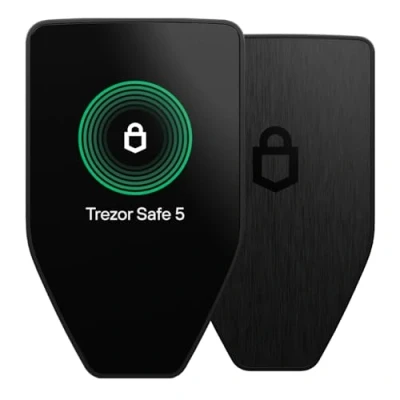 Imagen de Trezor Safe 5 Monedero Físico de Criptomonedas con Elemento Seguro&amp;Frase Contraseña, Táctil LCD en Color, Haptic Feedback, Seguridad Bitcoin, Admite Miles Monedas&amp;Fichas (Black Graphite)