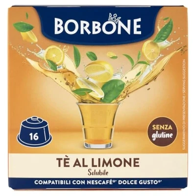Imagen de TÉ DE LIMÓN CAFFÈ BORBONE 16 CÁPSULAS COMPATIBLES DOLCE GUSTO 10g