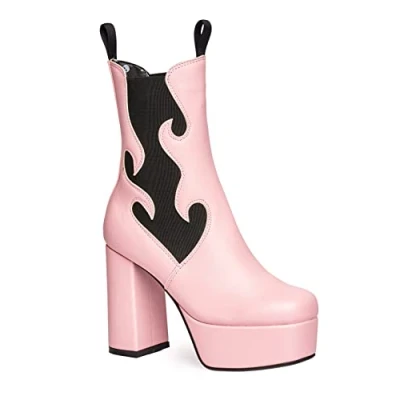 Imagen de LAMODA Sensaciones, Bota de Tobillo Mujer, Pink PU, 36 EU