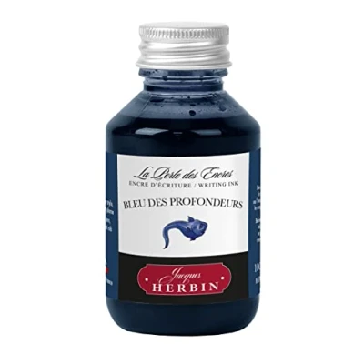 Imagen de Jacques Herbin 17018T Tintero 100ml Plumas estilográficas, rollerball Azul profundo