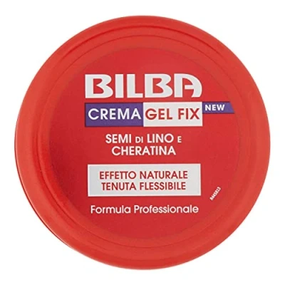 Imagen de Bilba cera con semillas de lino y queratina, Fix agarre flexible, fórmula profesional que aporta volumen brillo, ideal para fijar el peinado, 100 ml