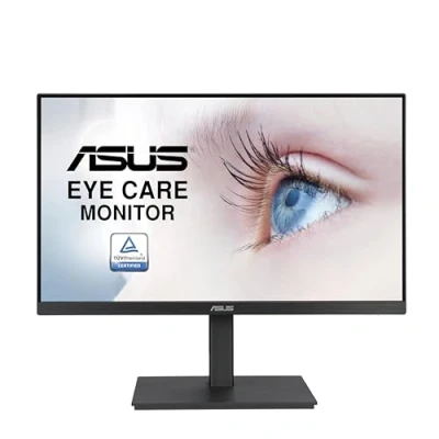 Imagen de Asus VA24EQSB Monitor Eye Care (23,8 Pulgadas, Full HD, IPS, Sin Marco, 75 Hz, Adaptive Sync, Filtro de luz Azul, Antiparpadeo, Diseño ergonómico, Puede montarse en la Pared)