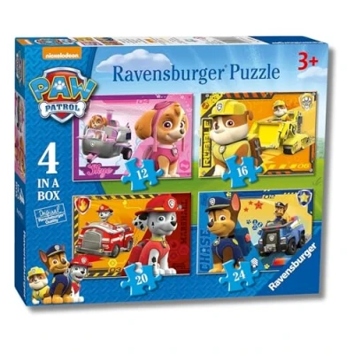 Imagen de Ravensburger Puzzle: Patrulla Canina, Paw Patrol, Puzzle 3 Años o Más, Puzles Niños Años, Rompecabezas Niños, Puzzle, Regalo Niño Incluye 4 Puzzles en 1