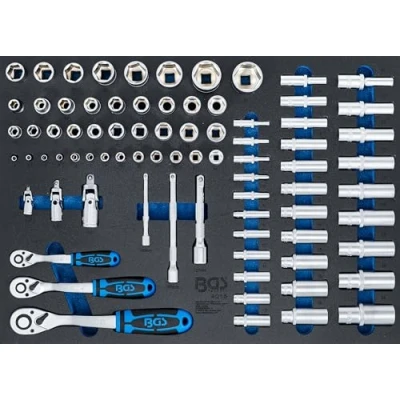 Imagen de BGS 4015 Bandeja para carro 3/3: Juego de llaves vas 80 piezas
