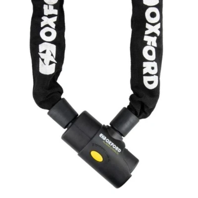 Imagen de Oxford 10 Cerradura de Cadena Uso General con Alarma, Universal, Negro, 1,2 m