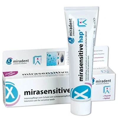 Imagen de Miradent Toothpaste Mirasensitive hap+ for Sensitive Teeth 50ml Tube by