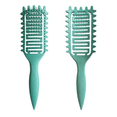 Imagen de Cepillo para pelo rizado,cepillo definir rizos, peinar y dar forma a hombres mujeres (Verde)