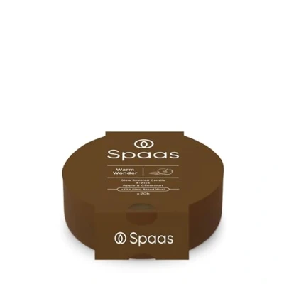 Imagen de Spaas Glow Vela perfumada de 4 mechas, 20 h, aroma Warm Wonder