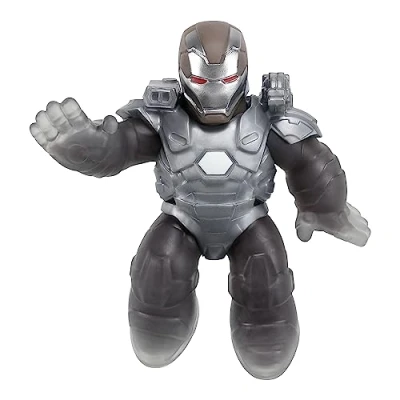 Imagen de Heroes of Goo Jit Zu Shifters The Marvel Edition Máquina de guerra energía blindada elástica. Figura juguete 4.2 pulgadas. ¡Aplasta el núcleo! Transforma color del Goo!
