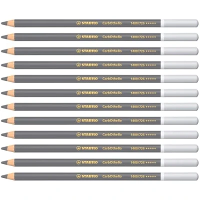 Imagen de Lápiz de Color tiza pastel STABILO CarbOthello Caja con 12 unidades gris frío 4