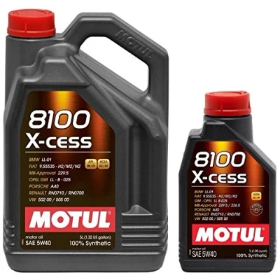 Imagen de aceite motor MOTUL 8100 X CESS 5W40 en 6 litros (1x5 lts+ 1x1 lt)