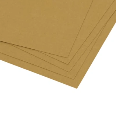 Imagen de Craftelier Pack de 5 Cartulinas Textura Lienzo Doble Cara Material Perfecto para Proyectos Scrapbooking y Manualidades Gramaje 216 gr Tamaño 30,48 x cm (12&quot;x12&quot;) Color Marrón Kraft