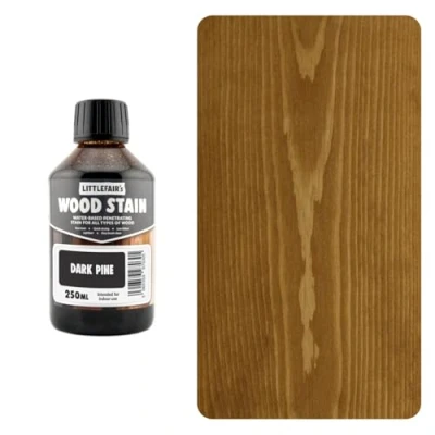 Imagen de Littlefair&#039;s Tinte para Madera 250ml Acabado Premium, Fácil de Usar y Limpiar Basado en Agua, Seguro Ecológico Disponible Muchos Colores Color: Pino oscuro