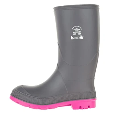 Imagen de Kamik Stomp, Botas de Agua Niñas, Gris (Charcoal/Magenta Chm), 22 EU