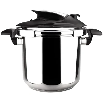 Imagen de MAGEFESA ® Nova olla a presión super rápida de 6 litros, fácil uso, acero inoxidable 18/10, apta para todo tipo cocinas, incluido induccion, 5 sistemas seguridad, fondo termo difusor, express