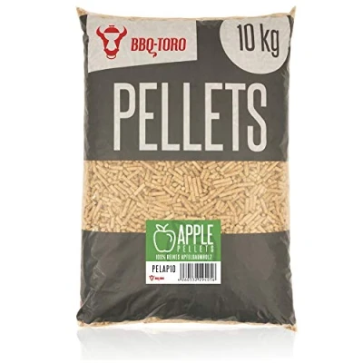Imagen de BBQ TORO Pellets 100% Madera de Manzano Apple 10 kg Fumador Barbacoa Horno Pizza Sistemas Calefacción