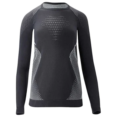 Imagen de UYN EVOLUTYON Comfort UW LG_SL. T Shirt, Women&#039;s, Antracita/Blanco/Gris Claro, XS
