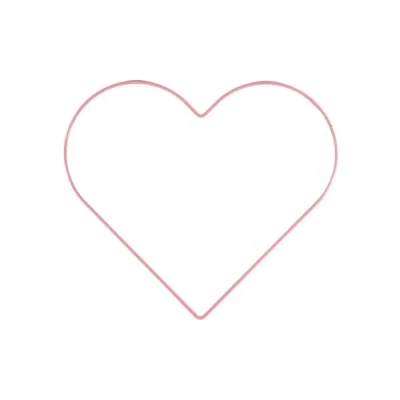 Imagen de Vaessen Creative Metal en Forma de Corazón, Rosa Claro, 25 cm x 3 mm, para Manualidades, Aro Atrapasueños, Anillo Guirnalda Tapiz Macramé, Ganchillo y Decoraciones Nupciales,