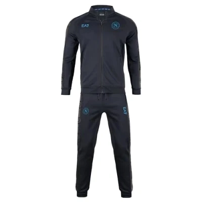 Imagen de SSC Napoli [EA7] Chándal Interlock azul, EA7 producto oficial, mono sin capucha fútbol 2024/2025, 5XL