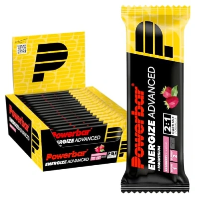Imagen de Powerbar Energize Advanced Raspberry 15x55g Barra de alta Energía Carbono + Magnesio y Sodio