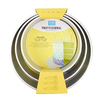 Imagen de PME Molde redondo para pastel Juego de 3 76mm profundidad