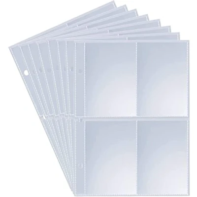 Imagen de JoyHood 200 Bolsillos Fundas para Cartas Coleccionables, Juego de Cartas, Transparente e Impermeable, Compatible con PTCG/YuGiOh/Magic MTG Carte