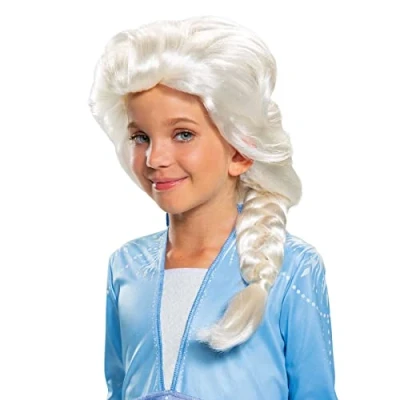 Imagen de Disney Oficial Peluca Elsa Frozen Niña, Accesorios Niña para Mayores de 4 Años +