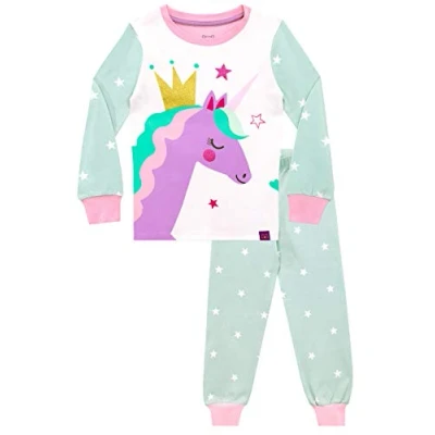Imagen de Harry Bear Pijamas para niñas Unicornio Ajuste Ceñido Multicolor 6 7 Años