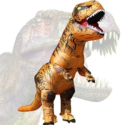 Imagen de JASHKE Disfraz Dinosaurio Inflable T Rex Halloween Adulto Cosplay Fiesta