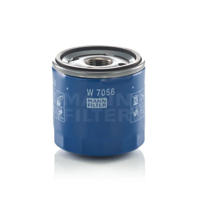 Imagen de MANN FILTER W 7056 Filtro de aceite M 22 X 1.5 con válvula bloqueo retorno enroscable OPEL: Astra K Hatchback, Sports Tourer, Karl
