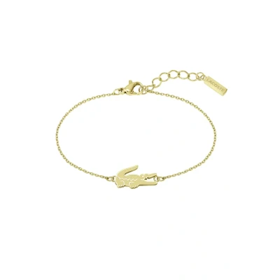 Imagen de Lacoste Pulsera de cadena para Mujer Colección CROCODILE, Oro (Yellow Gold), Talla única